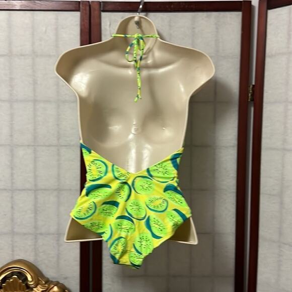 NWT ONIA NINA KIWI DEEP V LIME COMBO SIZE XS/TP - Picture 2 of 8